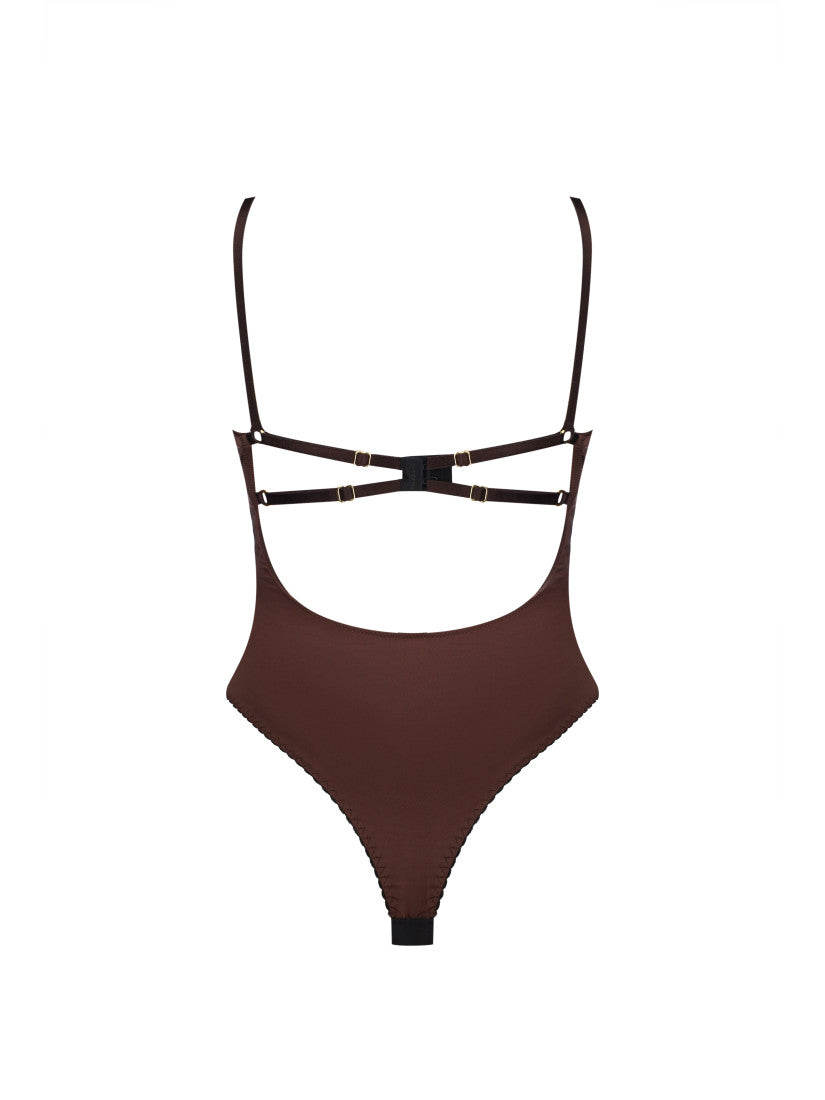 PIRSING BODYSUIT BROWN