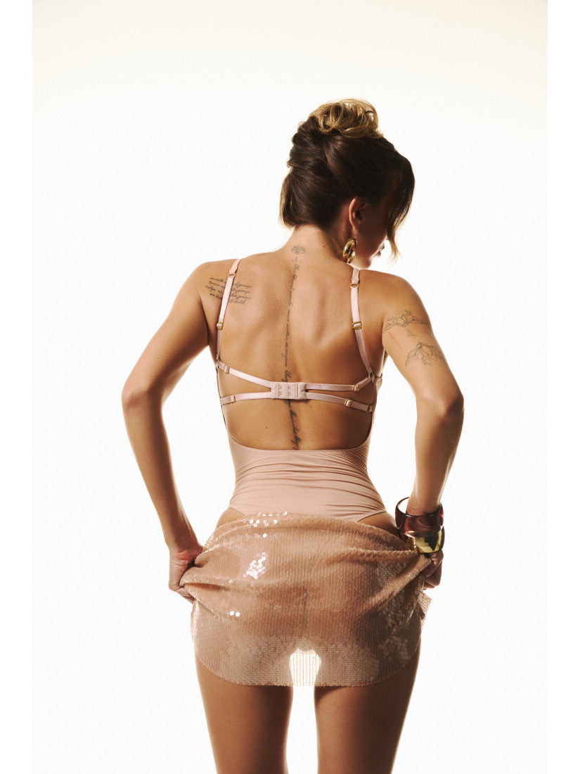 PIRSING BODYSUIT BEIGE