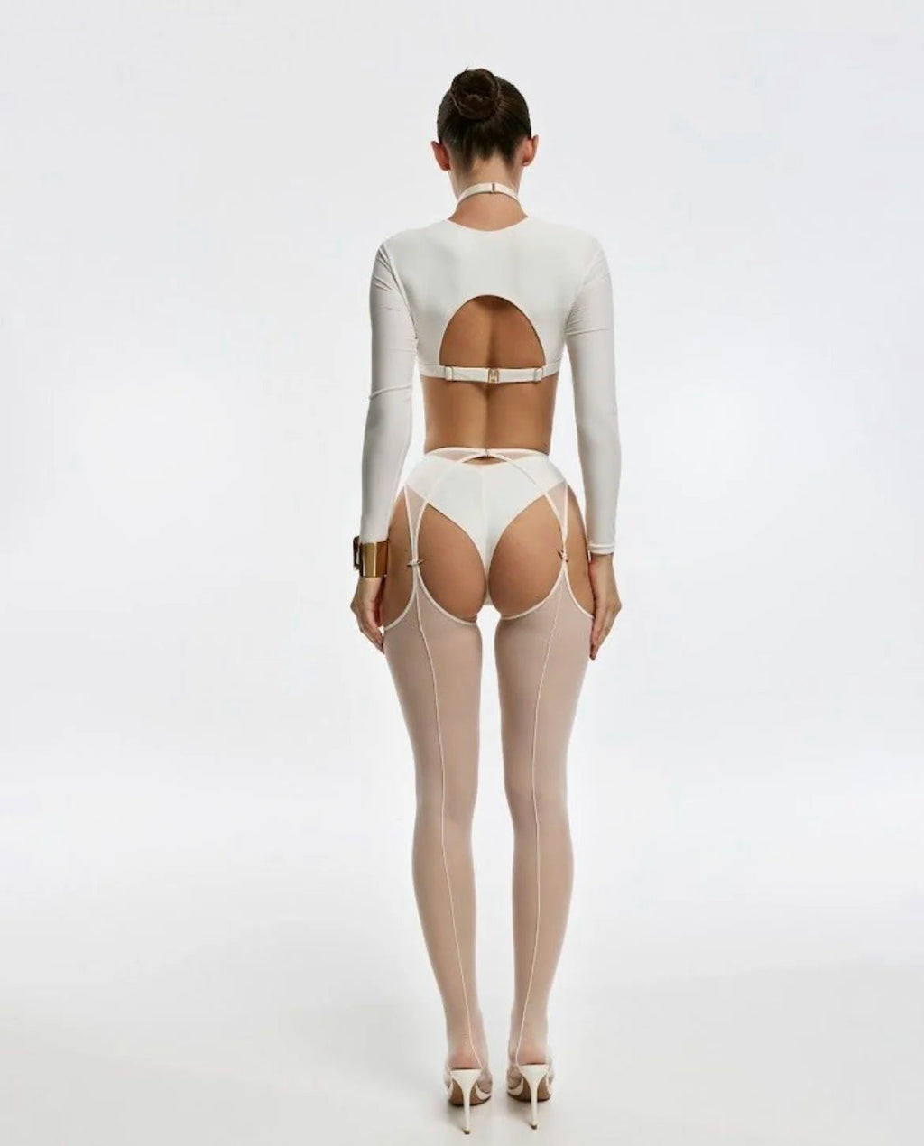 MON AMOUR SET WHITE LONG SLEEVE