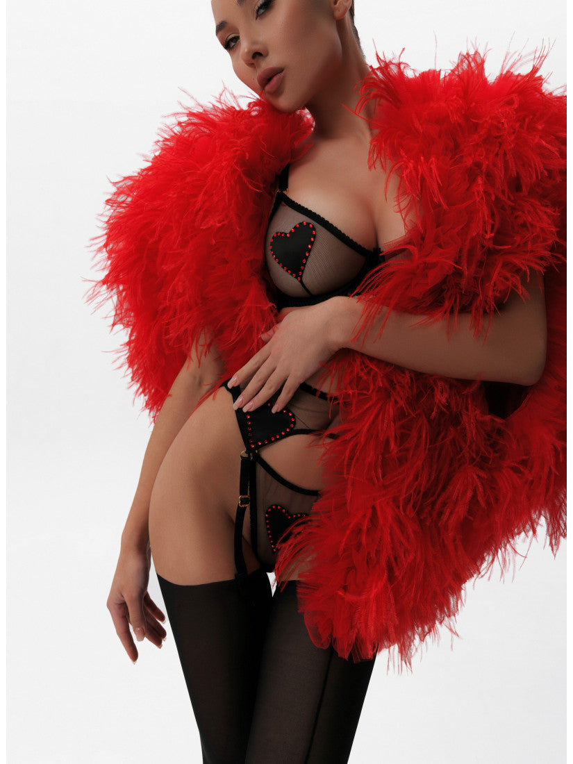 PASSION SET BLACK SATIN