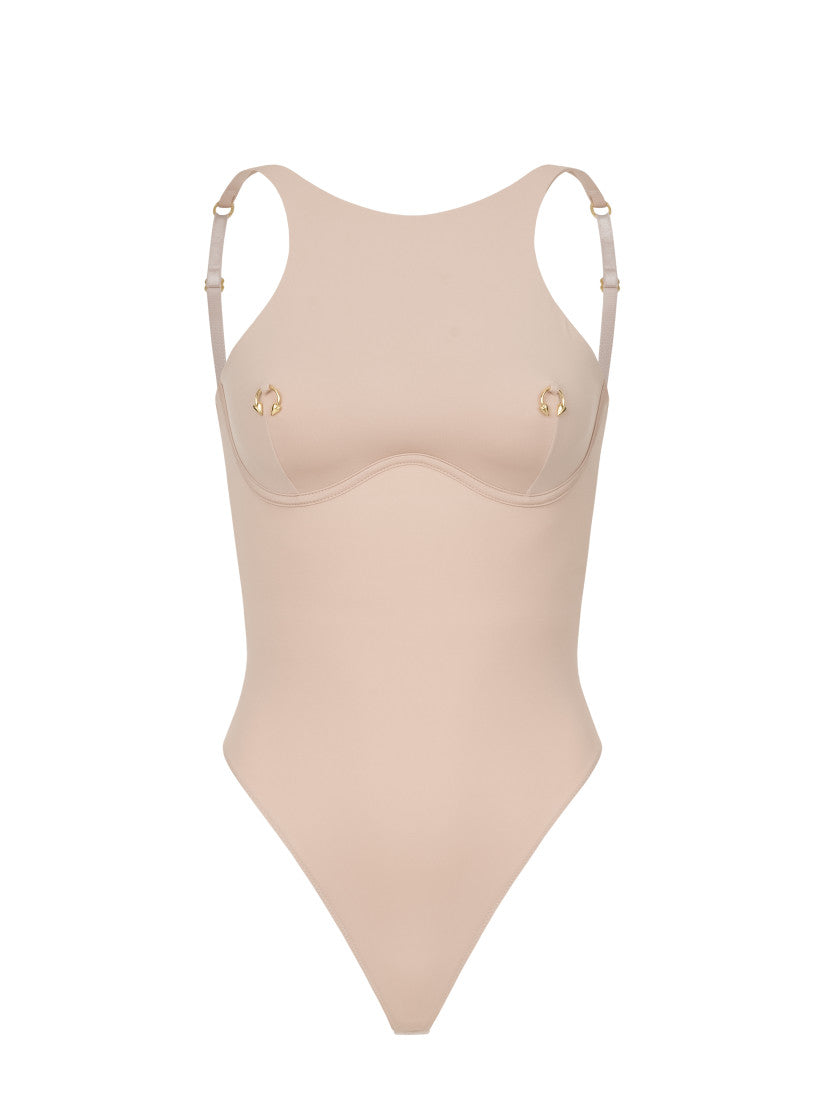 PIRSING BODYSUIT BEIGE